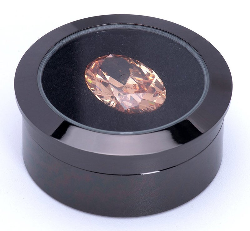 Giftop Small Loose Diamond or Gemstone Display Box Case Holder Show Container Metal (Black- 1.3x0.5) - Image 5